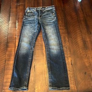 Salvage Youth Jeans - Buckle - Size 14 - Straight Leg - Adj Waist - Worn Once